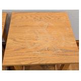 UL - Pair of Oak Side Tables with Shelf