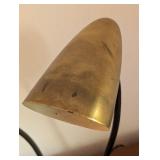 UL - Vintage Brass Double Gooseneck Desk Lamp with Adjustable Shades