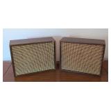UL - Pair of Vintage RCA Victor SS-6 Stereo Speakers, 12.5 x 10 Inch