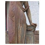 BY - Antique Jean-Jacques Ducel French 11-Foot French Cast Iron Statue