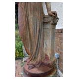 BY - Antique Jean-Jacques Ducel French 11-Foot French Cast Iron Statue