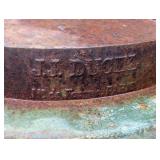 BY - Antique Jean-Jacques Ducel French 11-Foot French Cast Iron Statue