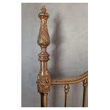 ML - Full Size Brass Bed Frame with Headboard and Footboard