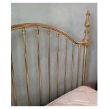 ML - Full Size Brass Bed Frame with Headboard and Footboard