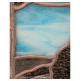 LL - Framed Stained Glass Landscape Panel