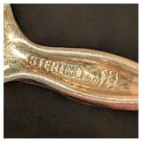 ML - Pair of Vintage Sterling Silver Floral Spoons