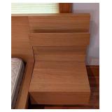 UL - Modern Wood Queen Bed Frame with Headboard