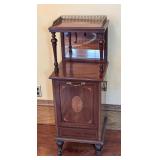 ML - Antique English Mahogany Victorian or Edwardian Mahogany Purdonium / Coal Bin