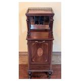 ML - Antique English Mahogany Victorian or Edwardian Mahogany Purdonium / Coal Bin
