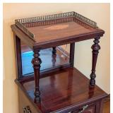 ML - Antique English Mahogany Victorian or Edwardian Mahogany Purdonium / Coal Bin