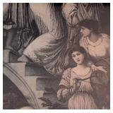 ML - Edward Burne-Jones The Gold Stairs Engraving Print Framed