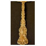 ML - Vintage Sterling Silver Ornate Pierced Serving Spoon