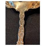 ML - Vintage Sterling Silver Ornate Pierced Serving Spoon