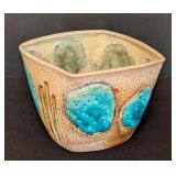 ML - Eliza Weber Handmade Ceramic Bowl with Blue Abstract Design