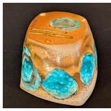 ML - Eliza Weber Handmade Ceramic Bowl with Blue Abstract Design