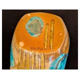 ML - Eliza Weber Handmade Ceramic Bowl with Blue Abstract Design