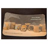 ML - Eliza Weber Handmade Ceramic Bowl with Blue Abstract Design