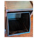 ML - Antique Wooden Fireplace Purdonium Scuttle Box Coal Storage Bin