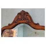 ML - Antique Wall Mirror with Carved Wood Frame
