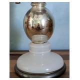 ML - Vintage Decorative Table Lamp with Fabric Fringe Shade and Brass Spigot