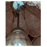 ML - Vintage Decorative Table Lamp with Fabric Fringe Shade and Brass Spigot