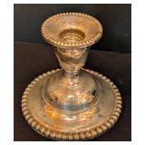 ML - Pair of Vintage Candlewick International Sterling Weighted Candleholders