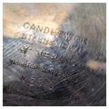 ML - Pair of Vintage Candlewick International Sterling Weighted Candleholders