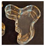 ML - Pair of iittala Alvar Aalto Clear Glass Bowls