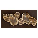 ML - Pair of iittala Alvar Aalto Clear Glass Bowls