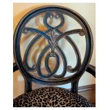 ML - Hooker Jennifer Arm Chair with Leopard Black Upholstery