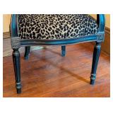 ML - Hooker Jennifer Arm Chair with Leopard Black Upholstery