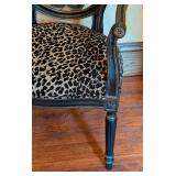 ML - Hooker Jennifer Arm Chair with Leopard Black Upholstery