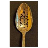 ML - Vintage Sterling Silver 8.5-Inch Pierced Serving Spoon