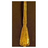 ML - Vintage Sterling Silver 8.5-Inch Pierced Serving Spoon