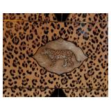 ML - Pair of Lynn Chase Jaguar Porcelain Serving Trays including Lynn Chase Jaguar Jungle Tray