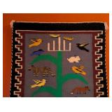ML - Handwoven Wool Textile Wall Hanging with Animal and Bird Motifs