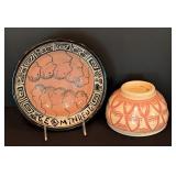 ML - Pair of Unique Studio Pottery Bowls by C. Wert, Signed