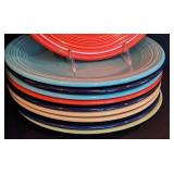 K - Set of 20 Fiesta 10.5-Inch Dinner Plates Assorted Colors