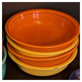 K - Assorted Fiesta Bowls and Blue Spoon Rests Set