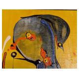 ML - D. Culver Abstract Oil Painting Framed