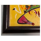 ML - D. Culver Abstract Oil Painting Framed