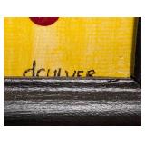 ML - D. Culver Abstract Oil Painting Framed