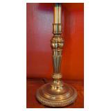 ML - Stiffel Brass Table Lamp with Black Shade