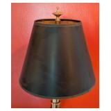 ML - Stiffel Brass Table Lamp with Black Shade
