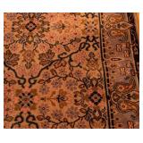 UL - Large Wool Area Rug with Floral Pattern
