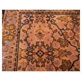 UL - Large Wool Area Rug with Floral Pattern