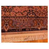 UL - Large Wool Area Rug with Floral Pattern
