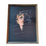 ML - Framed Art Deco Pin-Up Print by Rolf Armstrong The Kiss