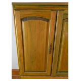 UL - Wood Armoire with Double Doors and Two Drawers