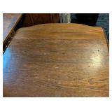 K - Vintage  Wooden Drop-Leaf Table with Turned Legs